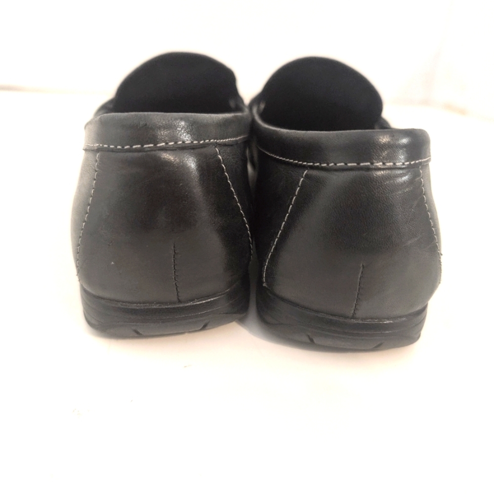Etienne Aigner Black Leather Women's Slip-On Loafers Size 7.5 - Picture 6 of 9